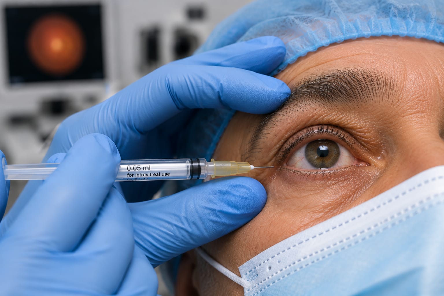 Injection intra-vitréenne Errachidia pour traitement de la rétine